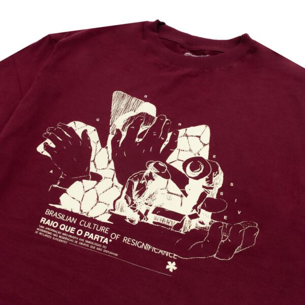 T-shirt "Parta" - Bordô